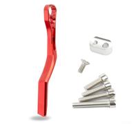 Besttoolifes Colector de cadena de aleación de aluminio rojo para bicicletas de carretera, montaje de desviador delantero, protector anticaídas, compatible con sistemas de cadena dual 34-50T y 39-53T