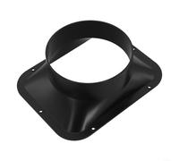 Besttoolifes Conector de ventilación de brida montado en la pared, adaptador de manguera de ventilador de conducto ABS de 100 mm/150 mm, adecuado para ventilación de campana extractora de cocina (150