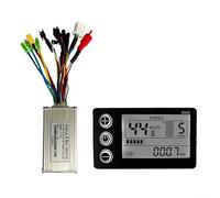 Besttoolifes Controlador de onda sinusoidal de 36-48 V 17 A 350 W para bicicleta eléctrica con pantalla LCD S866, motor sin escobillas compatible con sensor Hall, protocolo UART 2 eléctrico para