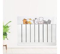 Besttoolifes Cubierta antipolvo para radiador, tela de franela de felpa suave con diseño floral moderno, escudo antipolvo para radiadores verticales, lavable para decoración del hogar para vivir (80