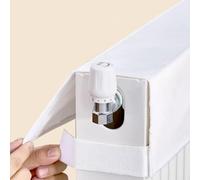Besttoolifes Cubierta de radiador para protección contra el polvo, funda decorativa de tela con diseño de dispersión de calor, material transpirable duradero, color blanco, se adapta a radiadores de