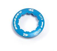 Besttoolifes Cubierta de volante de aleación de aluminio 7075, anillo de bloqueo desmontable con formato de montaña y carretera para junta antisuelta, peso pluma, rueda libre (azul)