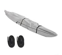 Besttoolifes Cubierta impermeable Oxford 420D para canoa y barcos de pesca, protección UV de cuerpo completo (UPF 50+), resistente a la lluvia con cremallera sellada y bolsa de almacenamiento, se