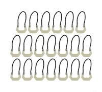 Besttoolifes Cuerda de repuesto con cremallera que brilla en la oscuridad para camping, senderismo, tienda de campaña, mochila, equipaje y maleta, 20 cabezales luminosos con cremallera, 2.1 pulgadas