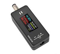 Besttoolifes DC5525 - Probador de carga con pantalla TFT de 0.96 pulgadas, corriente de voltaje para 4-30 V 0-12 A, medidor de potencia de interfaz de doble salida, voltímetro CC de alta potencia