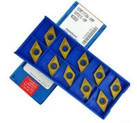 Besttoolifes Dcmt11t304-hmp Nc3020 Dcmt32.51 Insertos de torneado de carburo CNC indexables para acero para semiacabado más acabado torno Gadget Tips Top Metal working cuchillas de corte caja de 10