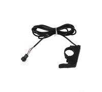 Besttoolifes eBike - Acelerador de pulgar para bicicletas eléctricas y scooters - Conector de 3 pines, montaje izquierda/derecha, construcción ABS, compatible con controladores de 24 V - 84 V