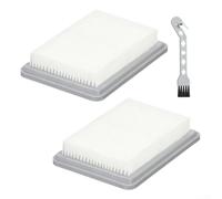 Besttoolifes Elemento de filtro de vacío para aspiradora Bosch UniversalVac 18 inalámbrico, incluye cepillo de limpieza y diseño de prefiltro, color blanco (paquete de 2)