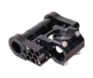 Besttoolifes Elevador de manillar de bicicleta plegable ajustable de 25,4 mm, aleación de aluminio CNC, extensión de altura de 6 niveles para almacenamiento compacto, actualización de ciclismo