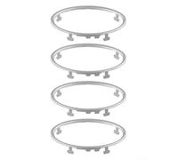 Besttoolifes Embellecedor de aire acondicionado para coche, cubierta decorativa para Focus 2 MK2, 4 piezas de accesorios interiores de ABS con acabado de fibra de carbono, para fácil despegado y S