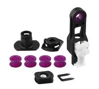 Besttoolifes Enlace de cable de cambio de 5 velocidades para SX4 Swift Sport, juego de bujes de cable de cambio ABS con conectores negros y morados, extremo de palanca de transmisión