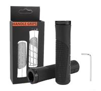 Besttoolifes Ergonómico Lock-On Bicicleta H & lebar Grips con cuello de aluminio, empuñaduras de goma antideslizante para bicicleta, para ciclismo de carretera de montaña, alivio de presión H y