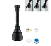 Besttoolifes Extensor de grifo giratorio de 360 grados con 3 modos de pulverización, boquilla de ahorro de agua para fregadero de cocina, fácil instalación para grifos estándar (M)