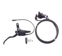 Besttoolifes Freno hidráulico sellado para clima húmedo, freno de seguridad para bicicletas eléctricas, sistema de freno hidráulico de conector de 2 pines, kit de freno eléctrico de montaje inverso