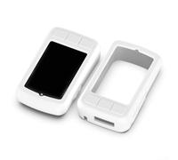 Besttoolifes Funda compatible con Wahoo Elemnt Roam V3 - Funda de silicona suave para bicicleta, GPS, funda protectora anticaídas con acceso de botón (blanco)