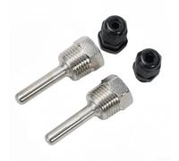 Besttoolifes Funda de inmersión para sensor de temperatura de acero inoxidable Thermowell G, bolsillo de rosca de 1/2 pulgada para sistema de calefacción industrial, paquete de 2 (8 x 50 mm)