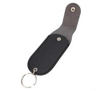 Besttoolifes Funda de piel sintética para pintalabios con tapa abatible, compacta para exteriores, para camping, senderismo, viajes, funda protectora, para tubos de lápiz labial St&ard, color negro