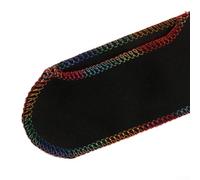 Besttoolifes Funda elástica para caña de pescar para protección, funda de algodón de punto compatible con bastones telescópicos de hasta 120 cm, calcetín elástico rojo/negro (rojo grueso)