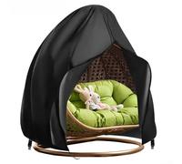 Besttoolifes Funda para silla de huevo colgante de patio, cubierta de silla de huevo para exteriores, impermeable, 210D para terraza, jardín, cubierta grande para silla de huevo en soporte, 230 x 200