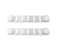 Besttoolifes Gancho con ventosa sin instalación de taladro, fuerte capacidad de carga y diseño plegable para baño, cocina y pasillo (blanco transparente)