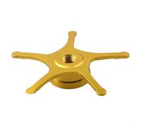 Besttoolifes Gold - Arandela de arrastre para zurdos, cinco estrellas, para carretes de pesca ABU BF7/BF8, IB7/IB8 y Zenon, pieza de repuesto de metal de 62 mm, compatible con carretes de 3.5