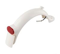 Besttoolifes Guardabarros trasero blanco con luz trasera LED para scooter eléctrico Xiaomi Pro y Pro 2 - ABS+PC Guard 32 x 13 x 3 cm, 150 g, pieza de repuesto compatible blanca
