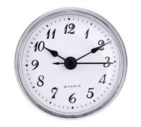 Besttoolifes Inserto de reloj de cuarzo, mecanismo de movimiento de repuesto de números arábigos de 70 mm, para manualidades o reemplazar caras de reloj antiguas (B)