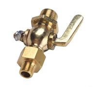 Besttoolifes Interruptor de grifo de combustible de latón para motocicleta, válvula de control de tanque de gas de cobre de 1/8-1/4 pulgadas para bicicletas clásicas, regulador de flujo
