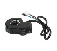 Besttoolifes Interruptor de manillar de motocicleta de 22 mm para barras, para cuatrimoto, control eléctrico de bicicleta, con botón, señal de giro LED y funciones de faros delanteros