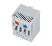 Besttoolifes Interruptor de termostato bimetálico mecánico de montaje en riel DIN, controlador ajustable de 0 a 60 °C para calentadores o ventiladores de refrigeración en armarios eléctricos (ZR011)