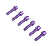 Besttoolifes Juego de 6 pernos de vástago de manillar de acero de 18 mm x tornillos compatibles con M5 para fijación de elevador y montaje de palanca, accesorio de jaula de botella de freno para