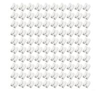Besttoolifes Juego de bloques de terminales de prensa de alambre para cable de resorte CH2, 100 conectores rápidos, material ABS, 10 A 220 V, blanco, para la mayoría de cables