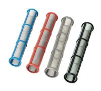 Besttoolifes Juego de filtros pulverizadores de pintura sin aire de acero inoxidable, cartucho de repuesto de malla 30 60 100 200 para mantenimiento de pulverización eléctrica