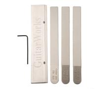 Besttoolifes Juego de herramientas pulidas para guitarra, kit de herramientas de reparación de luthier de guitarra, limas de tuerca de guitarra, ranura de coronación de traste, lima de ranura con