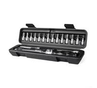Besttoolifes Juego de llaves de bicicleta 18 en 1 con cabeza ajustable, kit de herramientas de reparación de bicicletas de acero para mantenimiento de ciclismo de montaña, incluye enchufes de 3 a 10