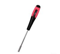 Besttoolifes Juego de llaves de vaso con eje hueco para tuercas hexagonales de 3 a 6 mm, mini herramienta de destornillador con agarre de goma antideslizante y longitud extendida, acero al cromo