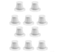 Besttoolifes Juego de repuesto de cartucho de filtro HEPA para aspiradoras de coche, aspiradora automotriz lavable compatible con modelos de mano inalámbricos (10 piezas)