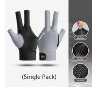 Besttoolifes Jugadores de billar para reducir el sudor, mejorar el agarre y el control del taco, alojado en guante de billar para mano izquierda, formato abierto de 3 dedos, elastano elástico