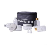 Besttoolifes Kit de 8 botellas de especias de viaje con bolsa de transporte, organizador de condimentos de camping con 6 tarros de condimentos de plástico de grado alimenticio y 2 piezas Oxford