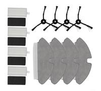 Besttoolifes Kit de accesorios para aspiradora, para Mova M1, para robot aspirador Trouver M1, incluyendo cepillos laterales, filtros trapeadores juego de piezas de repuesto (A)