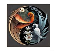 Besttoolifes Kit de bordado para proyectos de arte creativos hechos a mano, actividad terapéutica relajante con acrílico vibrante para adultos (estilo 3)