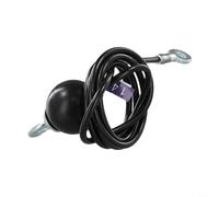 Besttoolifes Kit de cuerda de alambre de acero de 1,4 m, para gimnasio en casa y máquinas de cable multiestación, 1,4 m, 1,8 m, 2,5 m, longitud, 5 mm de diámetro, capacidad de carga de 100 kg, hebilla