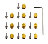 Besttoolifes Kit de montaje de manguera, 10 piezas, oliva, 10 piezas de inserto con llave para frenos hidráulicos SRAM compatible con Red 22 Rival 1 22 Force 1 22 S700 (dorado)