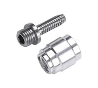 Besttoolifes Kit de montaje de manguera, 10 piezas, oliva, 10 piezas de inserto con llave para frenos hidráulicos SRAM compatible con Red 22 Rival 1 22 Force 1 22 S700 (plata)