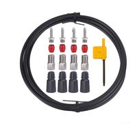 Besttoolifes Kit de purga de freno hidráulico con aguja de precisión, adaptadores y junta tórica antifugas para mantenimiento de frenos de disco de aceite mineral y punto (E)