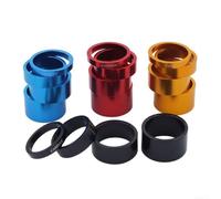 Besttoolifes Kit Espaciadores Manillar 4 Piezas 5-20mm MTB Ruta | 4 piezas set, medidas 5/10/15/20mm, ajuste altura para preciso, compatible MTB y ruta, para fácil instalación