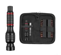 Besttoolifes Mango de destornillador de aleación de aluminio de 14 pulgadas con enchufe hexagonal de 1/4 pulgadas para puntas de tornillo Torx hexagonales y ranuradas, adecuado para varias tareas de