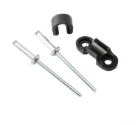 Besttoolifes Manguera guía de cable de freno de bicicleta, clips C, perno de hebilla, herramienta de fijación de bicicleta, para líneas de 6,3 mm, soporte de aleación de aluminio con base de remache y