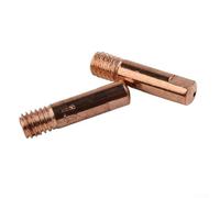 Besttoolifes MB15AK - Puntas de soldadura de 0,6 mm a 1,2 mm para consumibles de antorcha de soldador MIG, rosca M6, paquete de 10 (1,0 mm)