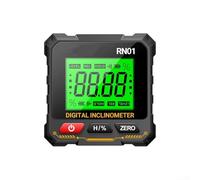 Besttoolifes Medidor de nivel de regla de ángulo inclinómetro digital, herramienta de medición de pendiente de base magnética con pantalla LCD, función de retención de datos para proyectos de